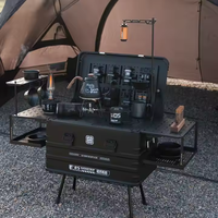Table de boîte de rangement de café modulaire légère pliante de camion en aluminium imperméable pour Camping ménage voiture pique-nique voyage en plein air