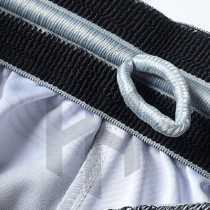 Short de basket-ball personnalisé pour hommes de Style High Street taille élastique couleur unie 100% Polyester vêtements de sport à séchage rapide - Product Image 5
