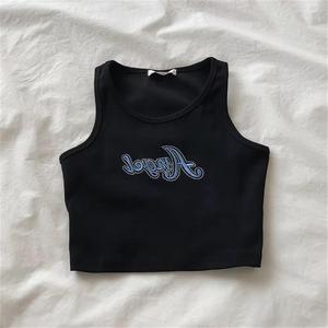 Camiseta sin mangas ecológica | Camisa de mujer elástica para el hogar, viajes y estilo activo - Product Image 2