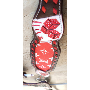 Thiết Kế Mới Chất Lượng Cao Cao Cấp Horse Show Yên Tack Phía Tây Da Headstall Cổ Áo Ngực - Product Image 5