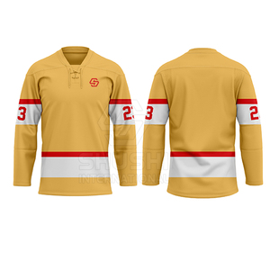 Jersey de Hockey sobre Hielo para Hombre, Personalizado con Logotipo, Color Personalizado, Impermeable, Transpirable, 100% Poliéster, Tallas Grandes, Precio Razonable, MOQ Bajo, para Venta en Línea - Product Image 5