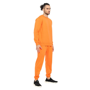 Sweat-shirt de style pull-over en coton pour hommes, ensemble de pantalons et sweat-shirt imprimés à motifs solides, bas quantité minimale de commande, dernière collection hiver - Product Image 4