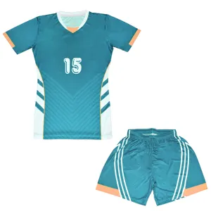 Set da calcio per forniture di fabbrica Set da calcio sublimato personalizzato per donna e bambino uniforme da calcio ad asciugatura rapida uniforme da calcio per donna