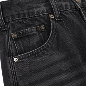 <b>Men</b>’s Washed Black <b>Denim</b> Jorts Baggy Shorts Loose Fit Knee Length Streetwear Vintage Jean Shorts OEM Wholesale - Product Image 6
