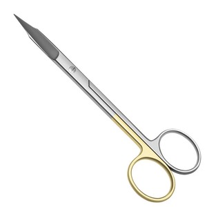 Manual de acero inoxidable instrumento médico Tc tijeras propósito tijeras 4 curvado alemán 440A acero inoxidable - Product Image 5