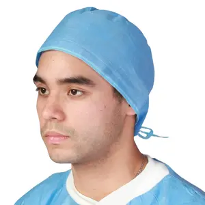 Doctor Non Woven Medical Disposable Cap Tie On Or Elasticated 19' 21' 24' Disposable Cap