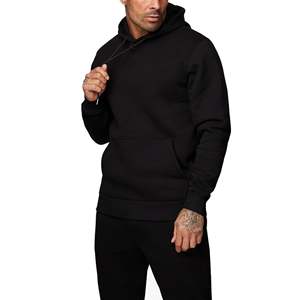 Ensemble de vêtements d'extérieur d'hiver 2 pièces pour hommes, sweat à capuche surdimensionné, pantalon de survêtement tissé respirant, pantalon de jogging confortable, Style vierge 100% - Product Image 3