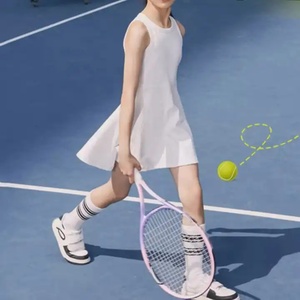Jupes de tennis pour femmes à prix avantageux, extensibles, respirantes, de couleur vive, taille haute, en forme de V, avec short intégré - Product Image 4