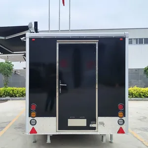 Modern Black Modified Shipping Container with <b>Awning</b> and Serving <b>Window</b> for Restaurant Use - Product Image 2