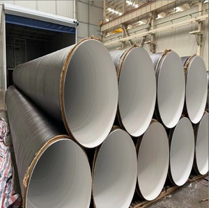 High Quality Long Life Anticorrosion External Plastic Coated & Internal <b>Cement</b> Mortar Lined Steel Pipe for Water Supply Projects - Product Image 2
