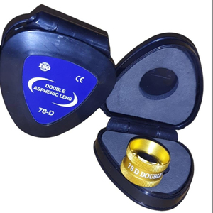 Lente asférica doble quirúrgica de ciencia 78D Lente de Cristal de Color negro para equipo óptico FORMA DE Hospital OEM envío gratis - Product Image 1