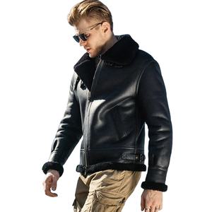 OEM más vendidos de alta calidad bajo MOQ Plus-Size chaqueta de invierno de cuero con calefacción personalizado de los hombres negro B3 frente impermeable - Product Image 4