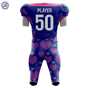 Poliéster Mejor diseño Venta caliente Logotipo personalizado 2024 Deportes al aire libre Cómodo uniforme de fútbol americano - Product Image 3