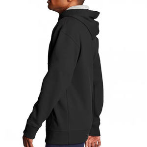 <b>Men's</b> High Quality Winter <b>Quarter</b> Zipper Hoodie Plain Blank Solid Color French Terry <b>Fleece</b> with <b>Zip</b> Hood French Style - Product Image 5