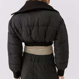 New Design High Street Cropped Puffer <b>Jacket</b> Custom Puff Ladies Down Winter Bomber <b>Jackets</b> Thick Warm <b>Parkas</b> <b>Jacket</b> For Ladies - Product Image 3