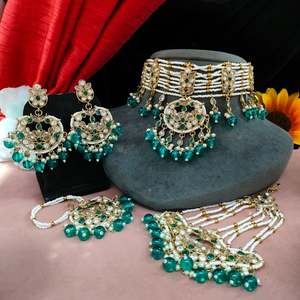 ชุดสร้อยคอไข่มุกและเครื่องประดับหน้าผาก - Product Image 3