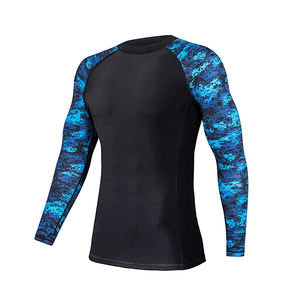 Camiseta de Compresión Elástica de Manga Larga para Hombre, Protección contra Erupciones, Logotipo Personalizado, Venta al por Mayor - Product Image 1