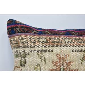 หมอนขนสัตว์โบฮีเมียนแบบวินเทจ16X24นิ้วสีเบจ - Product Image 2