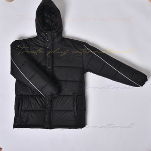 Vente en gros Coupe-vent de randonnée personnalisé pour hommes Manches longues Veste en duvet à capuche baggy surdimensionnée en coton de haute qualité - Product Image 4