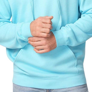 Nueva llegada logotipo personalizado 100% algodón cordón sudaderas con capucha de los hombres de gran tamaño pulóver estampado capucha bolsillos calle listo Invierno Polar ODM - Product Image 3