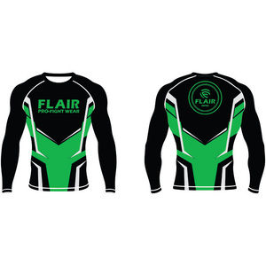 เสื้อไนลอน BJJ ป้องกันผดผื่นป้องกันรังสียูวียาวเสื้อบีบอัดกันยูวีทนทานออกแบบได้ตามต้องการระบายอากาศและใส่สบาย - Product Image 4