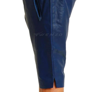 Shorts en cuir de qualité supérieure pour hommes, streetwear, décontracté, mi-longueur, respirant, grande taille, vente en gros, vêtements de mode - Product Image 6