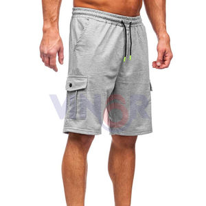 กางเกงขาสั้นผ้าคอตตอนระบายอากาศได้ดีสำหรับผู้ชายกางเกงขาสั้นคาร์โก้หลายกระเป๋าแบบแห้งเร็วยืดหยุ่นขนาดใหญ่พิเศษแบบปรับแต่งได้สำหรับฤดูร้อน - Product Image 3