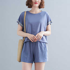 2025 été vêtements de fitness pour hommes décontracté Streetwear t-shirt et short ensembles motif solide marque privée - Product Image 4