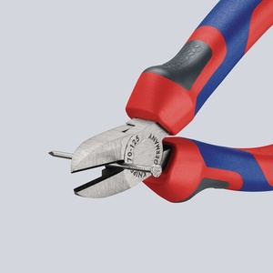 Cisaille latérale KNIPEX 125 mm avec tête polie et poignées multi-composants, coupe jusqu'à 1,5 mm - Product Image 3