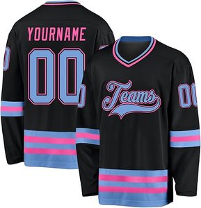 Jersey de Hockey sobre Hielo de Diseño Personalizado, Alta Calidad de Exportación, Precio de Fábrica con Servicio OEM, Envío a Todo el Mundo - Product Image 5