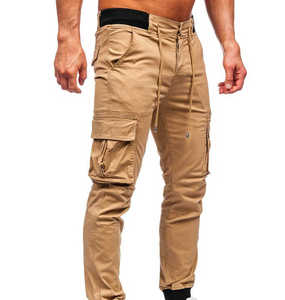 Pantalon d'extérieur Séchage rapide Respirant High Street Pantalon cargo en coton respirant pour homme avec logo personnalisé - Product Image 5