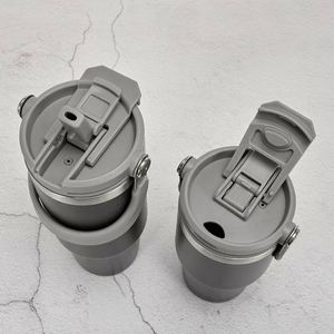 Thermos de voyage professionnel en acier inoxydable de 600 ml avec poignée et couvercle, vente en gros d'usine, personnalisable - Product Image 4
