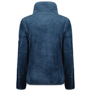 Chaqueta de Forro Polar Exclusiva con Cuello Alto y Cremallera para Mujer, Ropa de Invierno Clásica, Ajuste Holgado, Ligera - Product Image 3