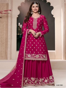 Superbes costumes Sharara pour femmes avec broderie, parfaits pour les mariages, les fêtes et les collections de mariage au meilleur prix - Product Image 2