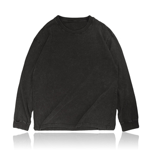 OEM personnalisé doux léger respirant 100% 320 GSM coton biologique surdimensionné Boxy hommes s ras du cou sweat pour hommes 2025 - Product Image 2
