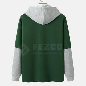 Venta al por mayor de sudaderas con etiqueta privada de gran tamaño para hombre de manga completa 2025 sudaderas con capucha de algodón de alta calidad para hombre - Product Image 2