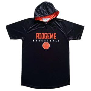 Fabricant Engro de vêtements de sport pour l'industrie des uniformes personnalisés sublimation impression manches courtes basket-ball à capuche chemise de tir ensemble chaud - Product Image 1