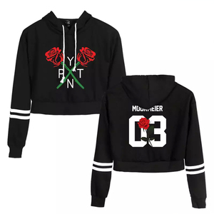 Sudadera con capucha corta Venta superior Estilo simple con bolsillos laterales y cordones en stock Nueva ropa para mujeres Sudaderas CON CAPUCHA DE Elegant Sports - Product Image 1