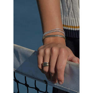 Madison Petite Tennis Bracelet in Yellow <b>Gold</b> with Diamonds - Product Image 5