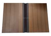 Porte-menu en bois et similicuir de haute qualité, design combiné, pour hôtels, certifié ISO, avec contrôle automatique de la température