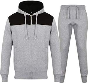 Offre Spéciale Survêtement 2 Pièces Ensemble Unisexe Hoodies Polaire Sweat Pantalon Costume À Capuche Sportswear Jogging Hommes - Product Image 5