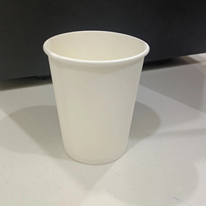 Tazas de cafetería desechables de una sola pared con logotipo personalizado, tazas de café de té de la leche caliente, tazas de papel blanco de 12oz, biológicas - Product Image 1