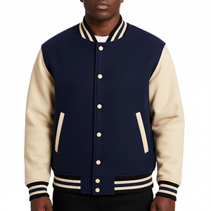 Chaqueta Universitaria Personalizada Directamente de Fábrica, Chaqueta Deportiva de Béisbol, Chaqueta de Lana y Cuero de Primera Calidad, Chaqueta de Baloncesto Unisex - Product Image 1