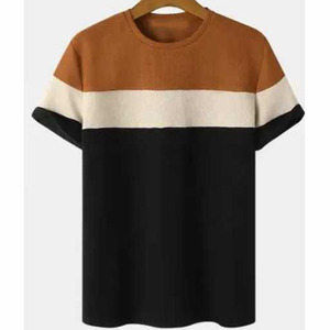 OEM Vente en gros Coton uni polyester ras du cou T-shirt surdimensionné Impression de logo graphique personnalisé T-shirts pour hommes - Product Image 1
