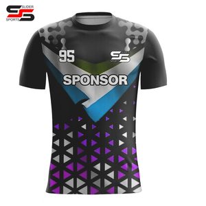 Camiseta de Fútbol Americano de Diseño Personalizado, Sublimada, de Malla, Secado Rápido, Uniformes Deportivos, Bordado Completamente Personalizado - Product Image 4