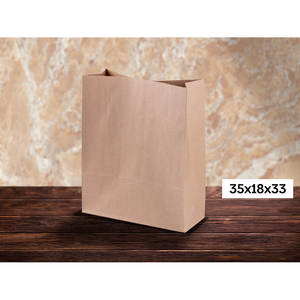 Sacchetti per alimenti Kraft 35x18cm Carta Kraft 250 pezzi B2B - Product Image 1