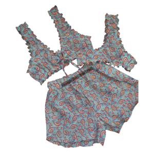 Vente flash : Lingerie sexy pour femmes, 100% coton pur, robe de nuit à motifs faits à la main, robe de nuit ajourée pour femmes, pyjama trois pièces, soutien-gorge pour femmes - Product Image 3