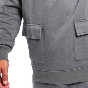 100% coton survêtements survêtement hommes Polyester vêtements de sport survêtements survêtements Jogging costumes pull hommes survêtement bas quantité minimale de commande - Product Image 5