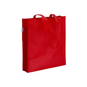 Borse Shopper Promozionali Eco-Friendly in R-PET con Manici Lunghi e Design Resistente con Soffietto - Product Image 4