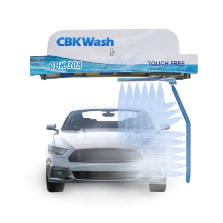 CBK308 מפעל סיטונאי אוטומטי מגע פחות רכב לשטוף 360 מכאני זרוע עם 3 חיישנים קוליים לשפר כביסה